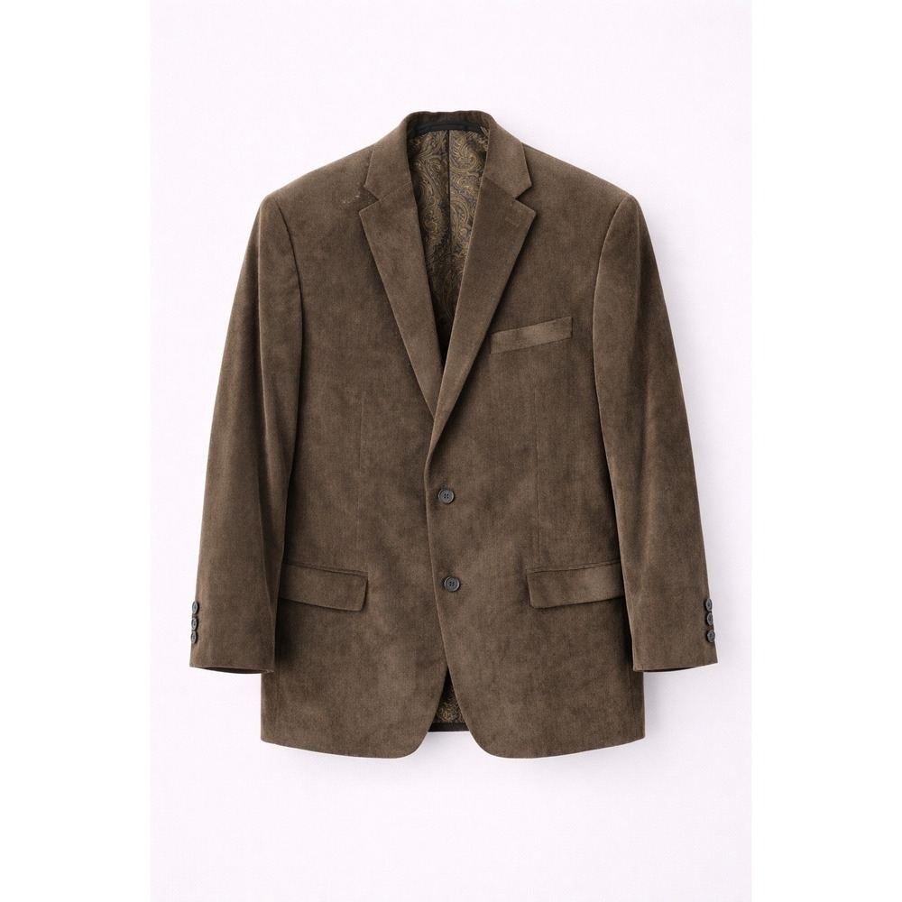 Chaps Men's Blazer 42R Corduroy Stretch Sport Coat Utility‎ Press Only